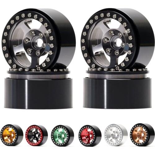NEW ENRON 1.9" Alloy 56*44*30 Beadlock Wheels Hub Rims Tires for 1/10 RC Car Crawler Axial SCX10 Traxxas TRX-4 Tamiya CC01 jimny