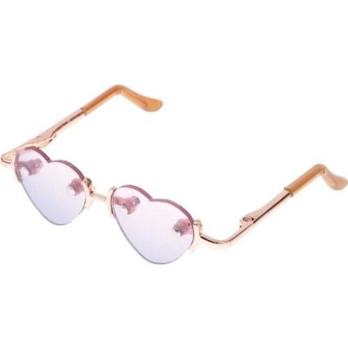 Retro Heart Frame Glasses Hippie Style Colorful 1/3 Scale SD Doll Glasses
