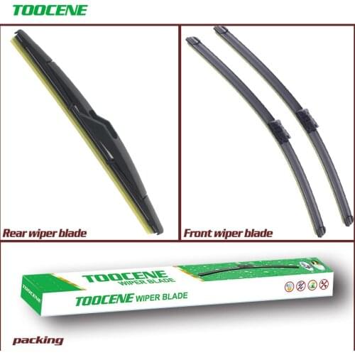 Front and Rear Wiper Blades For Ford Fiesta 2008-2016 Auto Windshield Windscreen wiper Window 26+15+12"