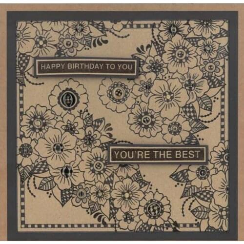 A gift/flowers Clear Stamps/seal for DIY Scrapbooking/Card Making/Photo Album Decoration Supplies