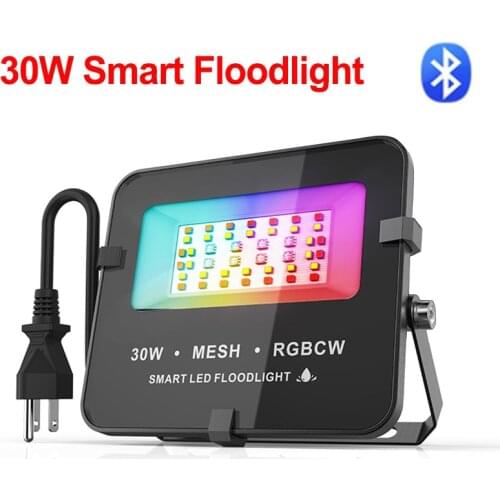 New Floodlight RGB Linear Led Remote Control Bluetooth Smart Floodlight Indoor 30W Ambient Projection Light