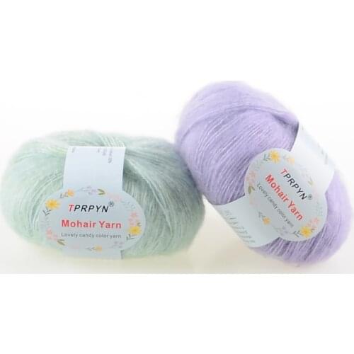 TPRPYN 1Pc=25g 166M Mohair Acrylic yarn For knitting lana wool crochet yarn to knit hand 0.75mm Crochted line threads Needlework
