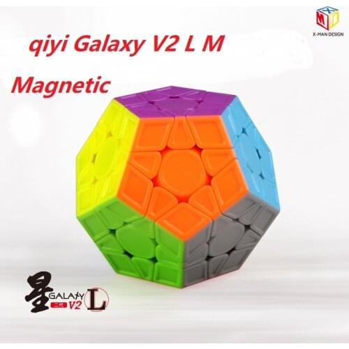 Qiyi XMD Mofangge X-Man Galaxy V2 L M Magnetic Magic Cube LM Speed Puzzle toy Professional 12 sides Dodecahedron Cubo Magico 3x3