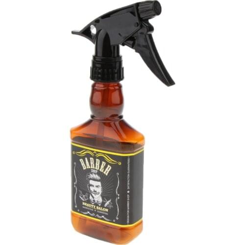 Retro Hair Spray Bottle 325ML Hairdressing Pump Sprayer Salon Barber Hair Tool Water Sprayer- Brown