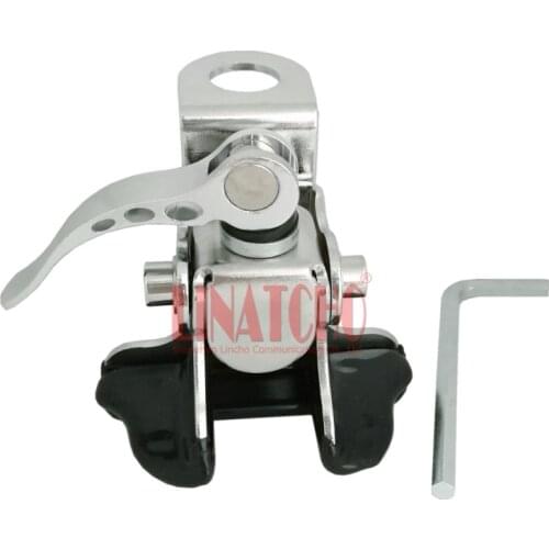 Hand-pressed quick release stainless steel car radio antenna on trunk bracket anti-theft mount