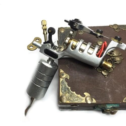 Top Tattoo-Smith Sunshine Rotary Motor Tattoo Machine Gun Liner Shade Swiss Quality Motor Silver Auto Lock Tattoo Grip