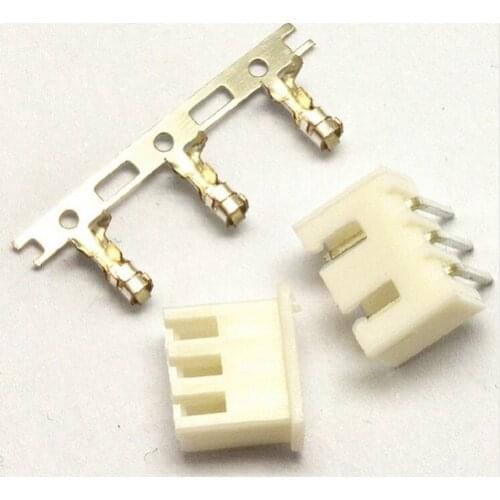 100sets/Lot 3 Pin Right Angle Connector Leads Header 2.54mm XH-3P Kit Housing Pin header Terminal