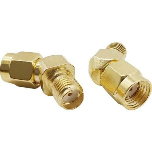 2Pcs/Lot 135 Degree SMA Antenna Connectors RP SMA Male Plug to SMA Female Jack 45 Degree 135 Degree SMA Type Adapter for FPV