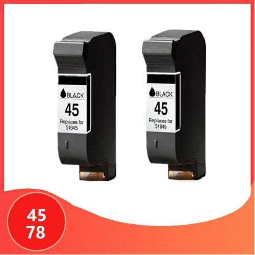 2Pack Compatible For HP45 For HP78 ink cartridges For HP 45 for hp 78 deskjet 1220c 3820 3822 6122 6127 930c 932c 940c printers