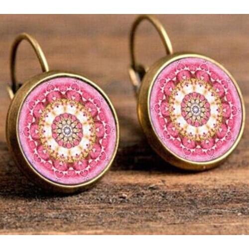 2020 New Fashion Studs Earrings For Women Charming Glasses Flower Pattern Piercing EarringsEarring