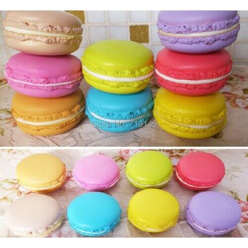 5CM Artificial PU fake macarons food cookies Kitchen restaurant decorated DIY wedding props toy