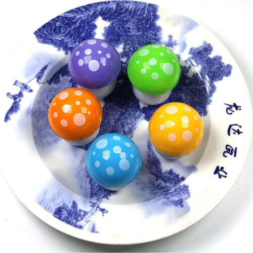 2pcs/set) 0.7mm creative mushroom modeling retractable Ball Pen Cute student prize cute ballpoint pen