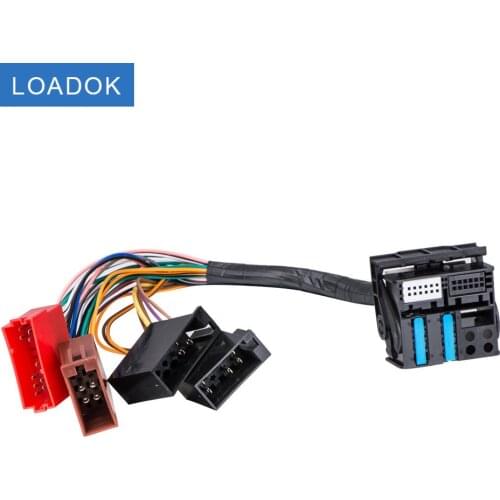 Car Stereo Radio ISO standard Wiring Harness Connector Adapter Plug Cable for Audi A2 A3 A4 A5 A6 Q5 Q7 TT Navigation