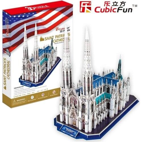 3D models toy paper model jigsaw game New York Cathedral mc103h toy freeshipping