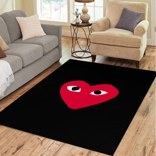 Comme des garcons Carprt Rug for Living Room Bedroom Decoration Home Non-slip Rugs Floor Mat Dropshipping