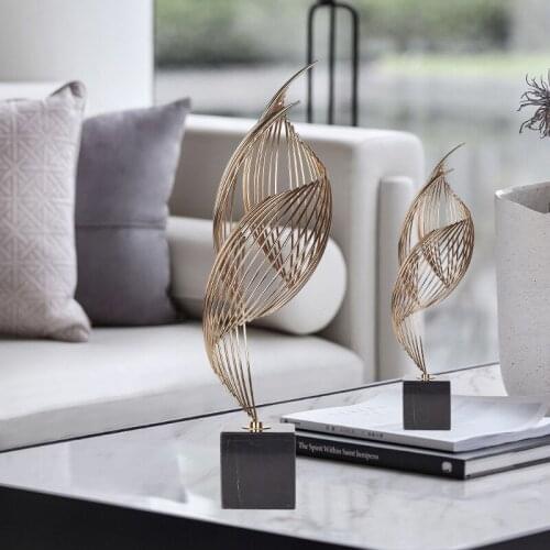 Creative European metal home furnishings conch metal crafts hotel exhibition hall soft decorations home accessories