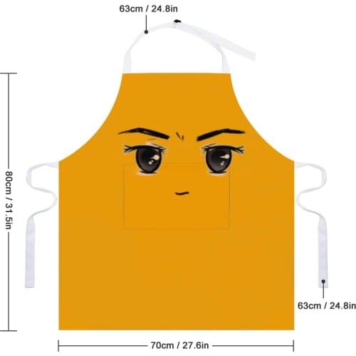 Cartoon Expression Kitchen Oil Resistant Wreath Eye Expression Kitchen Apron School For Women Man 70×80cm
