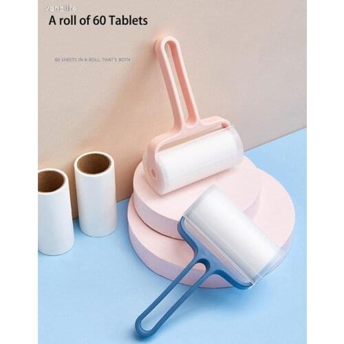 Sticky wool implement can be tear type sticky felt household dust hairs artifact with cover dustproof clothes cling roller