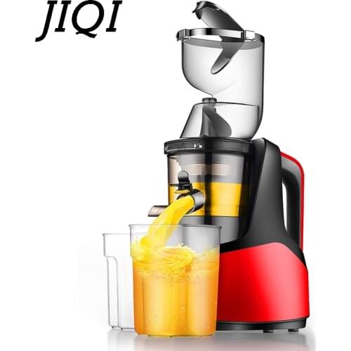 JIQI 220V 150W Electric Multifunction Juicer Fruit Ice cream maker household Food processor Juice Extractor Stainless steel body