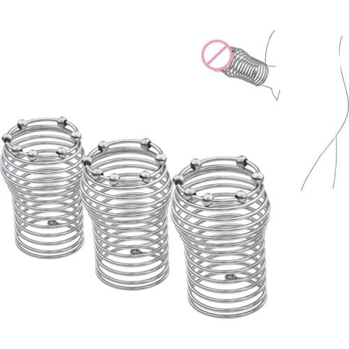 Reusable Condoms Stainless Steel Penis Sleeve for Men Condom Cock Ring Delay Ejaculation Cock Sleeve Sex Toys for Men