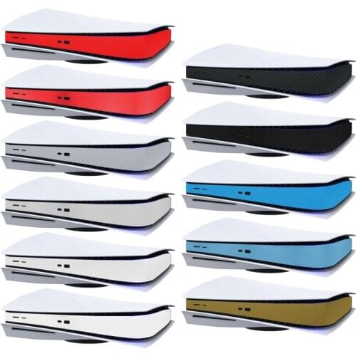 Skin Sticker Decoration Carbon Fiber Frosting Sticker Protective Film Compatible with PS5 CD-ROM and Digital Version