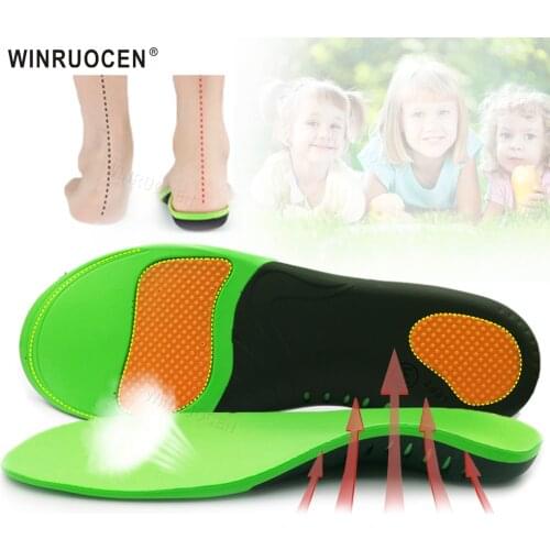 EVA 3D Orthopedic Insoles Adult and Children Flat Feet Arch support X/O Type Leg corrigibil Sport Shoe Pad Insert Cushion
