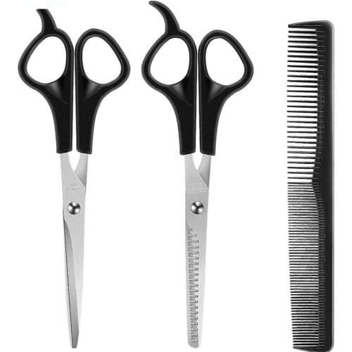 3PCS Hairdressing Scissors 6 Inch Scissors for Cutting Thinning Hair Comb Barber Accessories Salon Hairdressing Shears