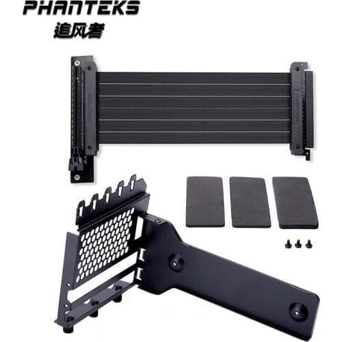 PHANTEKS Anti Interference GPU Extension Line Computer PCIe3.0 X16 Vertically VGA Card Bracket Suit 7 Slot Mount,PH-VGPUKT_02