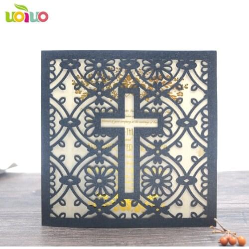 Popular formal unique tombstone wedding invitation card cross shape invitation card indian wedding cards invitation sell