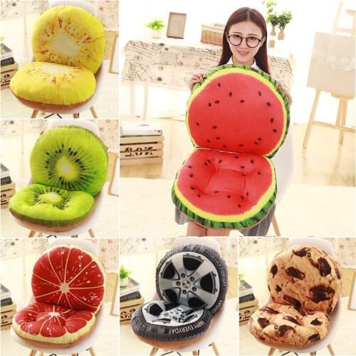 Anti Slip 3D Printed Fruit Office Chair Back And Seat Decor Pillow Cushion,Almofadas Waist Sofa Nap,Kids Seat Cushion,Home For