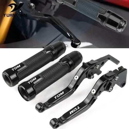 For Yamaha TDM 850 1991-2002 1992 1993 1994 1995 1996 Motorcycle Brake Clutch Lever Extendable Adjustable Hand Grip Handlebar