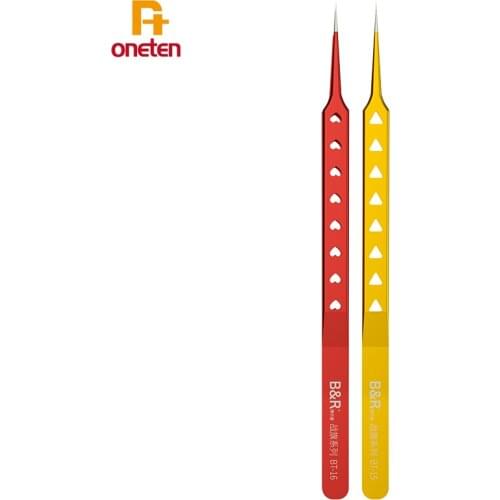 High-precision stainless steel tweezers BT-16 non-slip thermal insulation tweezers for mobile phone repair tools