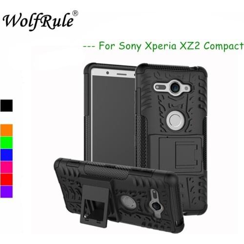 WolfRule sFor Case For Sony Xperia XZ2 Compact cover Dual Layer Armor Case For Sony Xperia XZ2 Compact Case Silicone H8314 H8324