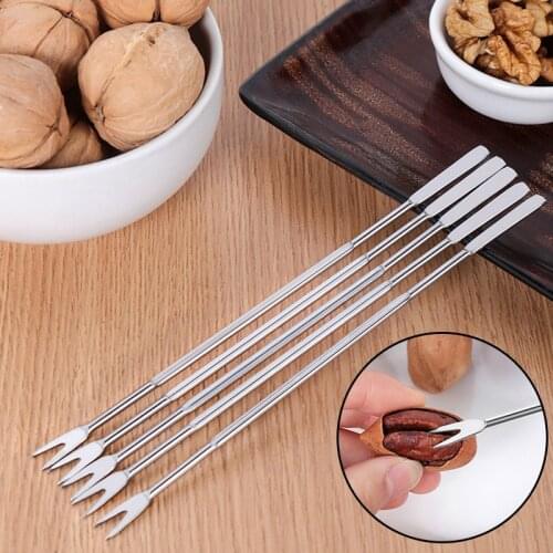 1PC Kitchen Accessories Stainless Steel Crab Needle, Fruit Fork,Walnut Needle,Seafood Needle,Nuts Tool for Kitchen Gadge