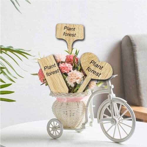 10/20Pcs Bamboo Wooden Sign Gardening Plant Flower Label Insert Garden Markers For Plants Flower Potted Herbs Flowers Tools