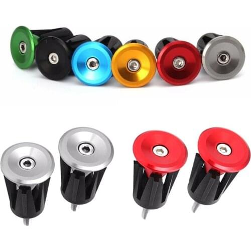 2Pcs/Set Aluminium Alloy Bike Bicycle Cycling Handle Bar End Plug Cap for Cycling Bike Accessories equipment tool