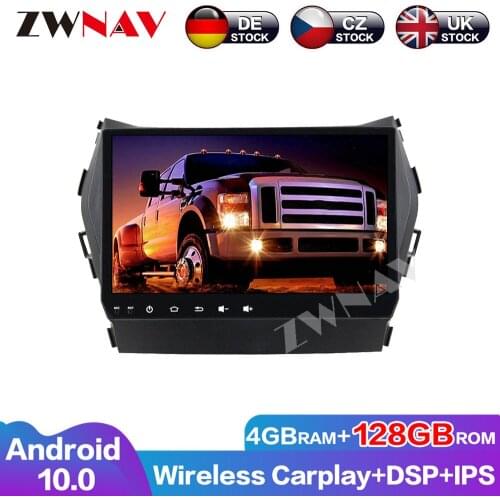 Wifi DSP 2din Multimedia Audio Navigation Android10 128G Car GPS DVD Player Auto Radio For Hyundai IX45 Head Unit