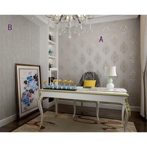 Beibehang wallpaper for walls 3 d European Luxury Waterproof and Wearable PVC Bedroom Background Full House 3d Wallpaper behang