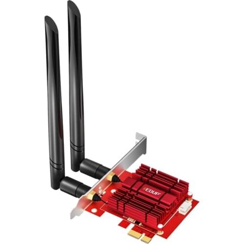 EDUP 9636GS 3000Mbps Wireless Network Card WiFi 6 PCI-E Bluetooth 5.1 Adapter Dual Band 2.4G/5GHz 802.11AC/AX AX200 PCI-E
