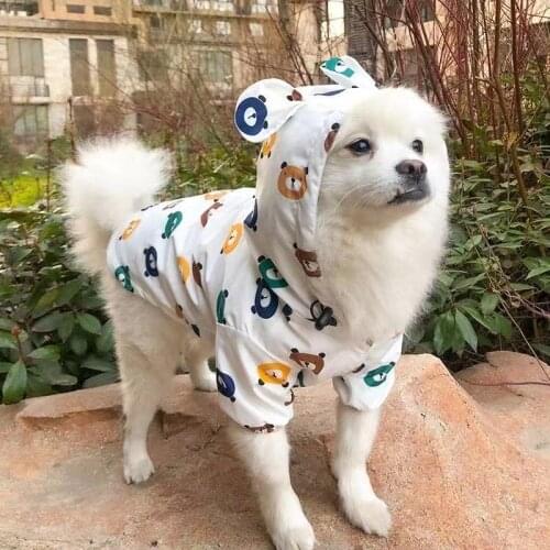 Welsh Corgi Dog Raincoat Pug French Bulldog Shiba Inu Dog Clothes Samoyed Husky Golden Retriever Waterproof Clothing Coat Jacket