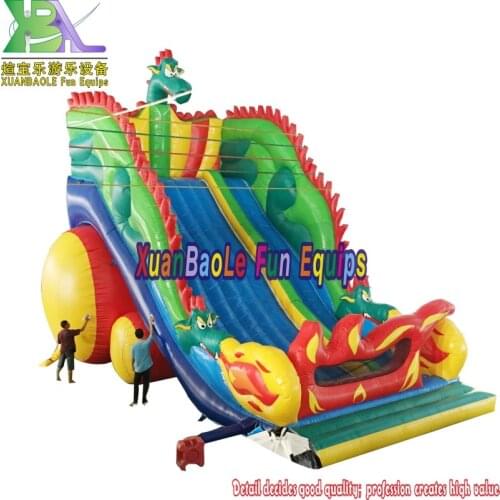 Used cheap clown hand up inflatable bouncy slide for sale