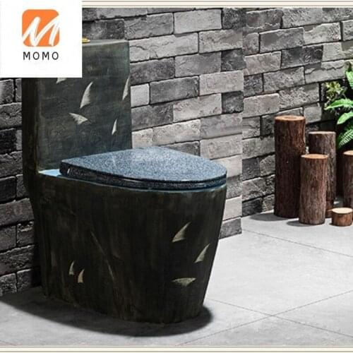 Ceramic antique art toilet, color personality toilet, toilet with color and personality, common toilet seat for household