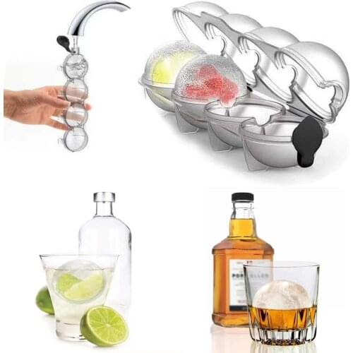 Ice Hockey Cocktail Party Ice Ball Mould Bar Accessories Mini Beer Pong Round Ice Mold Juice Cocktail DIY Kitchen Ice Generator