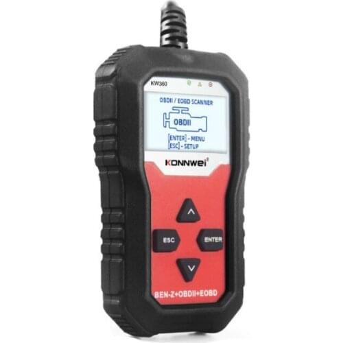 Konnwei kw360 Fit For Mercedes Benz full function full system vehicle fault scanner trip computer