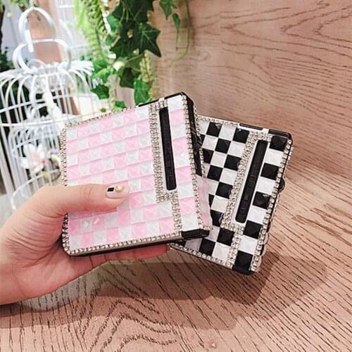 Creative Bling Handmade Rhinestone Automatic Cigarette Case Butane Lighter One (20) Windproof Lighter Gift Smoking Accessories