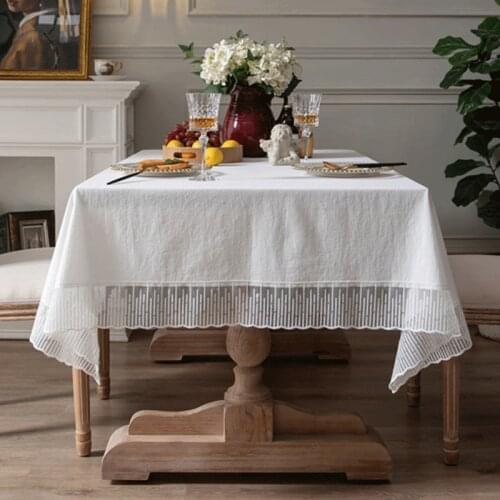 NATURAL KISS Linen Tablecloths On The Table
