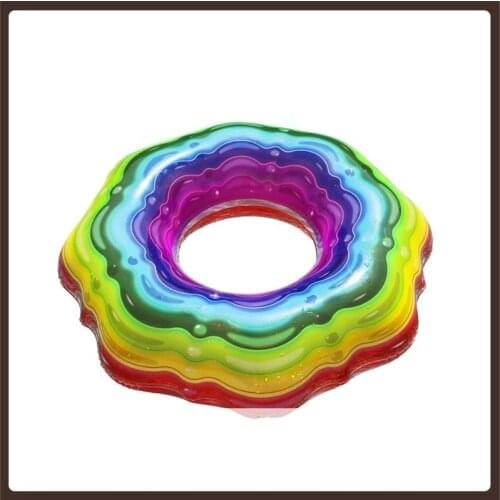 Beach Swimming Ring Rubber Adults Pink Inflatable Swiming Float Pool Toys Party Water Fun Sports Zwembad Pool Accessories AA50YQ