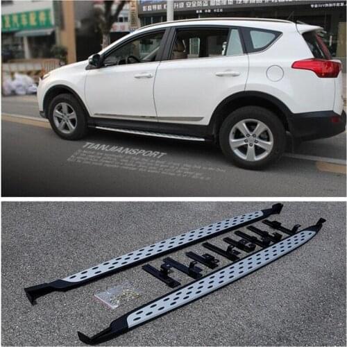 High quality Aluminum alloy Running Boards Side Step Bar Pedals For Toyota RAV4 2013 2014 2015 2016 2017 2018 2019 2020