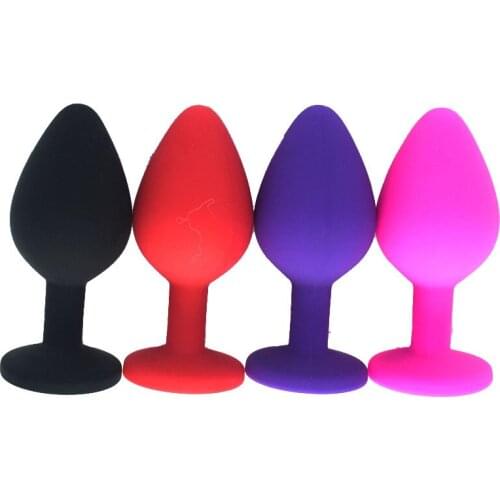 Silicone Butt Plug Anal Plug Unisex Sex Stopper 3 Different Size Adult Toys For Men/Women Anal Trainer For Couples