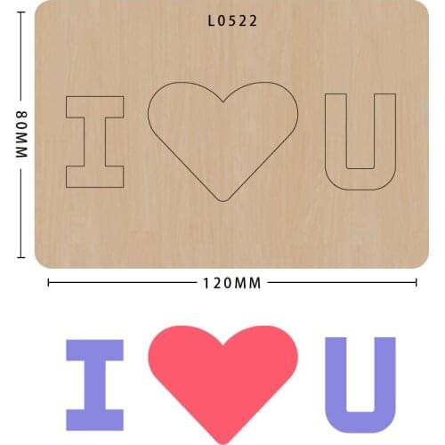 SMVAUON Romantic love wooden cutting dies scrapbook paper craft decoration dies scrapbooking new dies for 2020